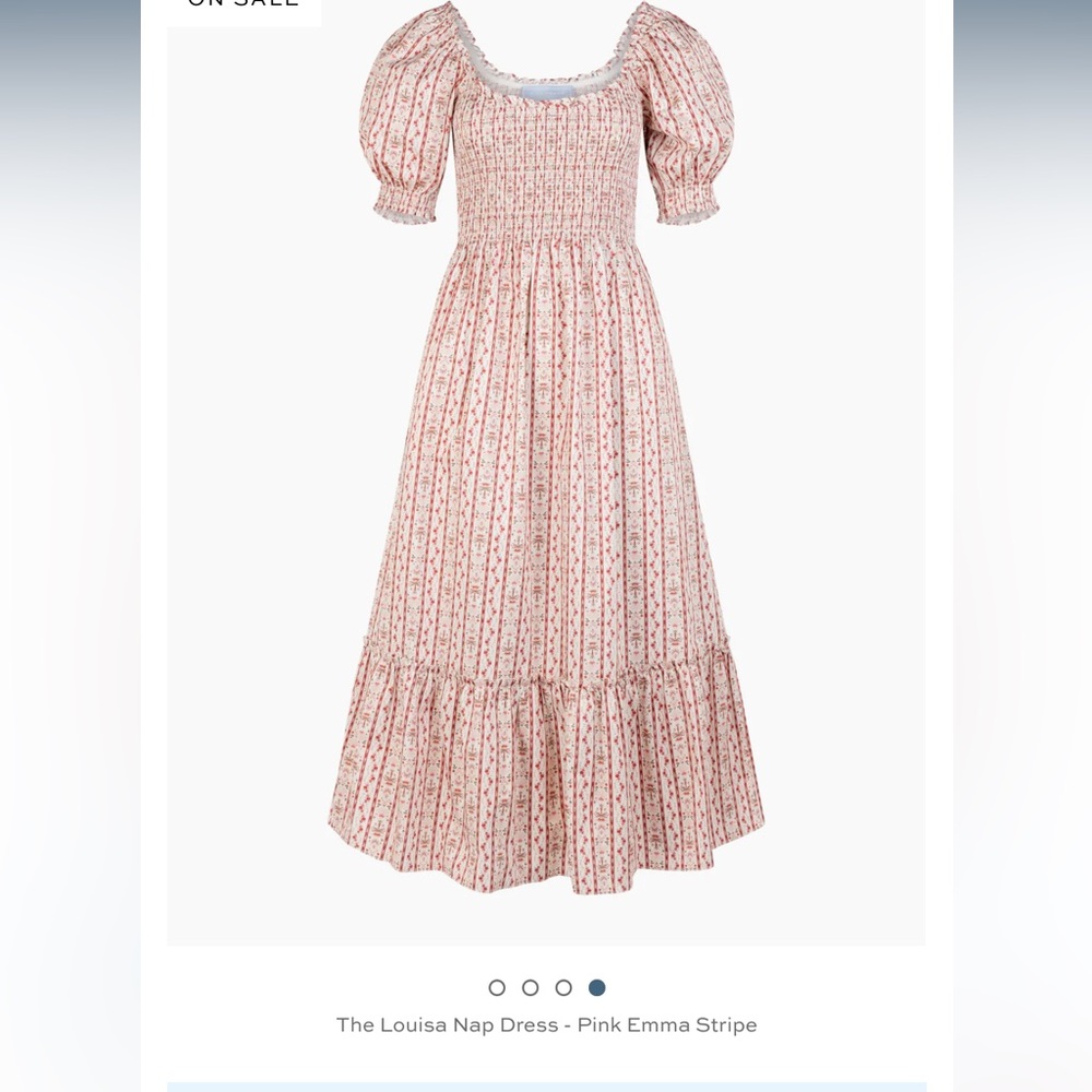 Hill House Pink Floral Midi Dress - Picture 2 of 2